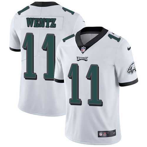 Nike Philadelphia Eagles #11 Carson Wentz White NFL Vapor Untouchable Limited Jersey,We sell and wholesale Nike Philadelphia Eagles #11 Carson Wentz White NFL Vapor Untouchable Limited Jersey on line form chian!